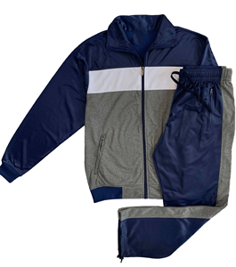Traditional Coral Blocks Active <b>Track</b> <b>Jacket</b> and <b>Track</b> pants Outfit Men's 2-Piece Tracksuit Fleece Fabric Sportswear Tracksuit - Product Image 2