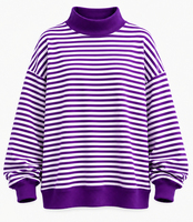 Sweat-shirts pour femmes en molleton polyester/coton non doublé, col montant, imprimés, brodés, logo personnalisé sur le devant, séchage rapide, respirants