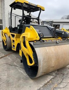 Rouleau vibratoire tandem robuste 2020 de 12 tonnes, double tambour de 2000 mm, compacteurs d'asphalte - Product Image 4