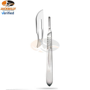 Cuchillas de bisturí estériles envueltas con mango gratuito para uso quirúrgico, artesanal, médico y estético - Product Image 2