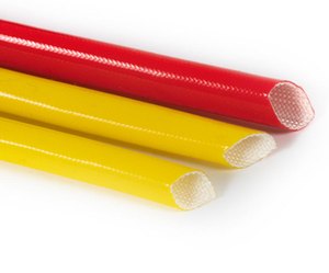 Manchon en fibre de verre tricoté en caoutchouc silicone haute tension UL pour la protection des faisceaux de câblage - Product Image 3