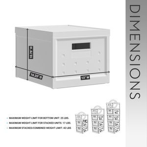 Set di Scatole Pieghevoli Impilabili con Doppio Coperchio per Organizzazione Casa o Ufficio - Product Image 4