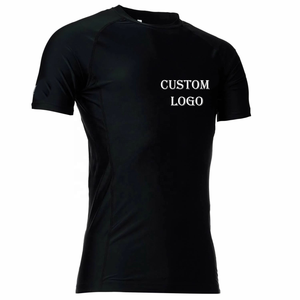 Nouveaux rashguards de compression personnalisés en polyester/nylon pour la natation - Product Image 3