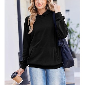 Nueva colección de sudaderas con capucha para mujer, 100% algodón, tejidas, de invierno, manga larga, lisas, cómodas, informales, de Bangladesh. - Product Image 4