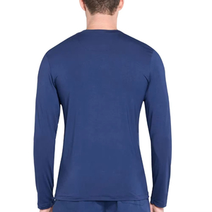 Mens Winter Thermal Base Layer Set Breathable Fleece Lined Long Sleeve Crew Neck <b>Stretch</b> <b>Machine</b> Washable Underwear - Product Image 2
