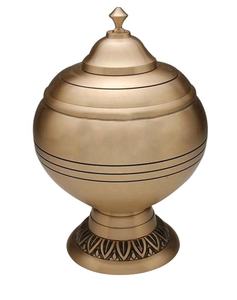 Durable Solid Brass European Style Luxury Eco-Friendly Adult Human <b>Ashes</b> Cremation Urn Customizable Memorial <b>Keepsake</b> Design - Product Image 4