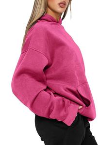 Nueva Colección, Servicio OEM, Sudadera con Capucha Extra Grande Informal y Cómoda de Color Sólido para Mujer, de Fábrica en Bangladesh, al Mejor Precio - Product Image 6