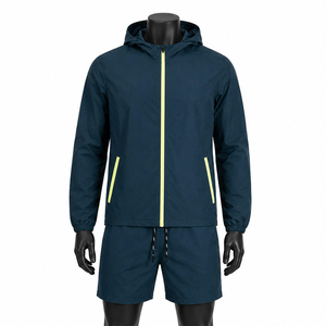 Latest Stylish Breathable Lightweight Windbreaker <b>Shorts</b> <b>Sets</b> For Sale New Design <b>Men</b> Windbreaker <b>Shorts</b> <b>Set</b> - Product Image 3