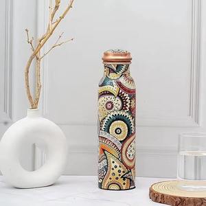 Botella de Agua Ecológica de Doble Pared de Cobre Impresa, de Lujo y Calidad Premium, Compre Directamente de Proveedor Indio a Bajo Precio - Product Image 2