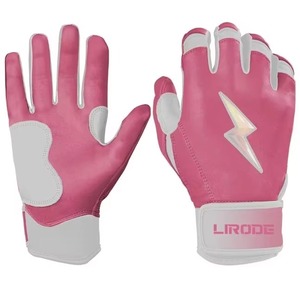 High Quality Genuine Leather Professional <b>Baseball</b>/Softball Batting Glove Eco-Friendly Hook Loop Closure <b>Baseball</b> Batting Gloves - Product Image 1