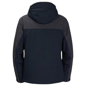 Men Ski & Snowboarding <b>Waterproof</b> Windbreaker <b>Jacket</b> Navy Blue Charcoal <b>Grey</b> Hooded Color Block Full Zip Flap Pockets Insulated - Product Image 4