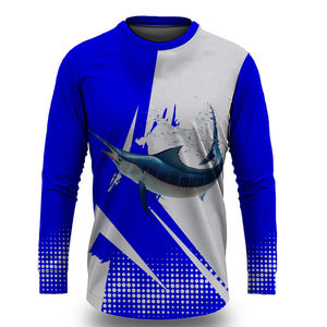 Camisetas de Pesca para Hombre, Diseño Original, Sublimadas, de Poliéster y Spandex, Transpirables, de Manga Corta, Protección, Secado Rápido - Product Image 1