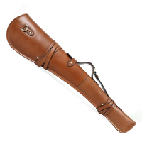 Sac à fusil en cuir véritable le plus vendu, personnalisable OEM, design réglable, sac à fusil professionnel en cuir