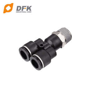 Conexiones Neumáticas en Forma de Y DFK EPX10 Macho, Presión de 0~1.1Mpa, Temperatura de Funcionamiento de -10~60C, 0.0401kg - Product Image 1