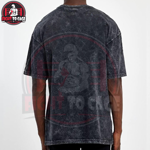 T-shirts décontractés pour hommes, à manches courtes, en tissu respirant et confortable, style délavé, pour usage quotidien, vente en gros, prix abordable - Product Image 3