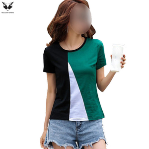 2026 Sleeve Tee Tops Custom Logo Casual Plain Summer Clothing Comfortable Soft Fabric Out <b>Door</b> Wear Women T-Shirts - Product Image 6