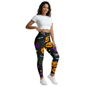 Leggings de Yoga Estampados, Cintura Alta, Largos, Spandex, Poliéster, Elásticos en Cuatro Direcciones, Pantalones para Mujer - Product Image 3