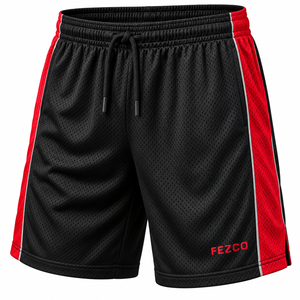 Pantalones Cortos de Malla para Hombre, Transpirables, de Secado Rápido, Directo de Fábrica, Esenciales, por Encima de la Rodilla, para Correr y Gimnasio, Personalizables, de Malla Sólida - Product Image 1
