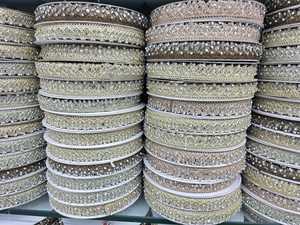 Garment Accessories Colored Ethnic Clothes Material Sewing GUIPURE Lace Trims Metallic Upholstery <b>Webbing</b> Ribbon Embroidery - Product Image 4