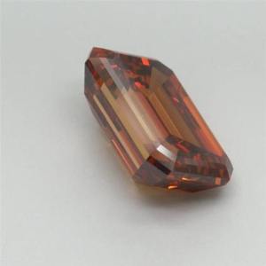 Creaciones de Joyería Personalizadas, Radiante Diamante Naranja de Corte Esmeralda de 2 Quilates, Gema Suelta, Claridad VS1, Piedra Certificada, Ideal - Product Image 3