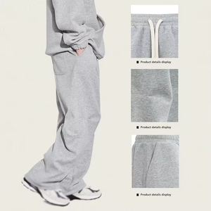 RABUSH SPORTS Pantalon de survêtement de luxe oversize pour homme, style urbain, taille mi-haute, élastique plat, doublure polaire, cargo, décontracté, sport - Product Image 6