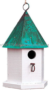 Mangeoire à oiseaux pavillon de haute qualité et décor de jardin durable pour animaux de compagnie avec motif solide en métal de fer durable - Product Image 5