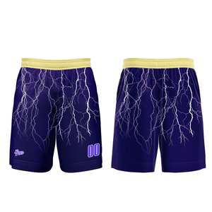 Shorts de basket-ball personnalisés unisexes, ensemble uniforme de basket-ball personnalisé pour adultes, réversible, personnalisé, 100% polyester, séchage rapide - Product Image 5