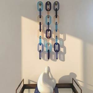 Resin Link Chain Ornamental Hanging <b>Decoration</b> Modern Design Waterproof Single-piece Package-ARIF HANDICRAFTS - Product Image 1