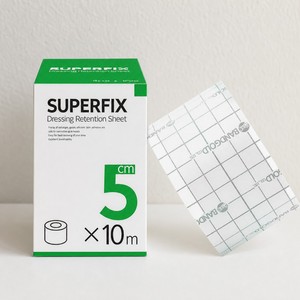 ผ้าพันแผลชนิดม้วน Superfix ขนาด 5 ซม. x 10 ม. ผ้าไม่ทอแบบมีกาวในตัว สำหรับพันแผลทางการแพทย์ - Product Image 4