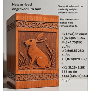 Premium Solid Wood Cremation Urn <b>Box</b> with Secure Lid <b>Memorial</b> Keepsake urn <b>Memorial</b> Keepsake by AYAANS - Product Image 5