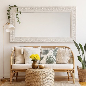 Elegant Decorative Wall <b>Mirror</b> for <b>Console</b> Area Intricate Heritage Craftsmanship with Bright Reflection Clarity - Product Image 1