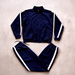 Mens Athletic Shell Suit Professional Fitness Training Sportswear Windproof Jacket <b>Pants</b> Set Lightweight Custom Design - Product Image 1
