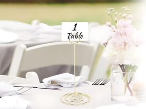 Decorative Metal <b>Table</b> Number Holders Place <b>Card</b> Stands for Wedding Reception - Product Image 5