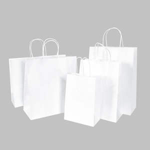 Bolsas de Compra de Papel Kraft Impresas Personalizadas Ecológicas con Asas Retorcidas, Embalaje Resistente para Comercio Minorista - Product Image 3