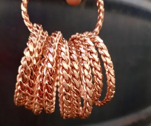 Wholesale Customizable Fashionable <b>Copper</b> <b>Bangle</b> Adjustable Tensor Twisted <b>Bangles</b> with Multiple Laps for Arthritis Pain Relief - Product Image 2