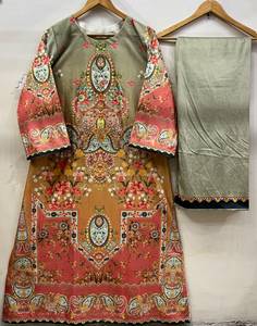 Vestidos pakistaníes salwar kameez de terciopelo para damas, vestido salwar kameez de alta calidad, ropa de estilo islámico para mujeres. - Product Image 3