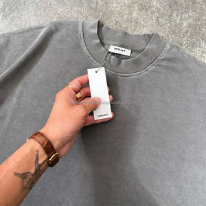Camiseta Personalizada para Hombre, 100% Algodón, 220g, Talla Grande, Transpirable, de Secado Rápido, Estilo Vintage Lavado, con Diseño Personalizado, Ropa Urbana - Product Image 3