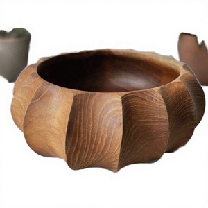 2025 New Classic Wood <b>Disposable</b> Crackle Glaze Large <b>Bowl</b> with Heart Design for Presents - Product Image 5