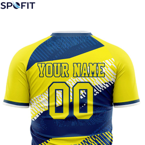 Maillot de football en polyester respirant à manches courtes, personnalisable – Meilleure vente - Product Image 2