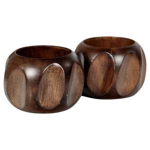 Anneaux de serviette en bois design pour table à manger et décoration d'événements - Product Image 5