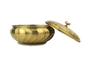 Boîte à épices ronde en acier inoxydable doré avec 7 bols et cuillère - Product Image 6