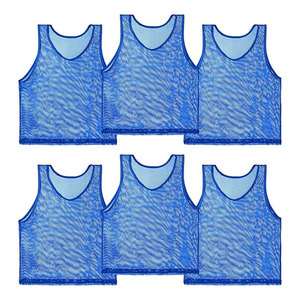 Chalecos de fútbol para entrenamiento, conjunto de chalecos ligeros y transpirables de malla para equipos juveniles y adultos. - Product Image 1