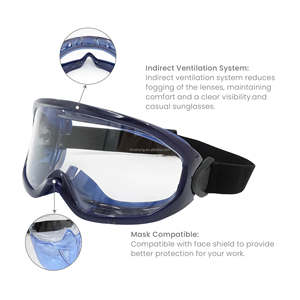 EN166F Certified over the glasses anti-bacterial industrial safety goggles for medical and dust-free environments - Product Image 3