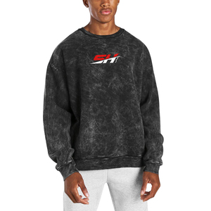 Sudaderas de hombre de corte holgado con lavado ácido, hombros caídos, estilo vintage, de algodón suave y tejido de alto gramaje - Product Image 1