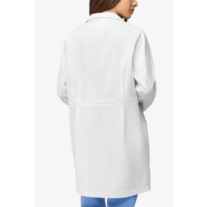 Bata de Enfermería de Manga Corta/Larga de Último Diseño, Color Sólido de Alta Calidad, Diseño Personalizado, Tela de Estambre, Unisex, Detección de Agujas - Product Image 3
