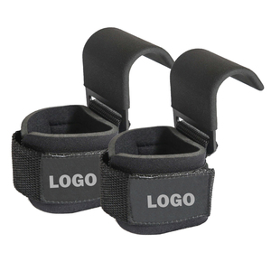Ganchos de levantamiento de pesas profesionales de neopreno acolchado con protección para las palmas, para fitness y gimnasio, venta al por mayor - Product Image 5