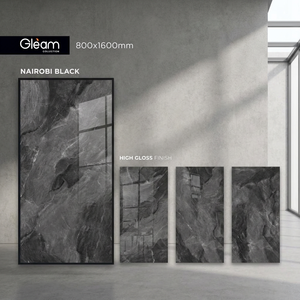 Carreaux de porcelaine émaillée numérique 800x1600mm 9mm Neptune Brown aspect marbre brillant, dalles de sol, garantie 3 ans, résistant aux acides - Product Image 4