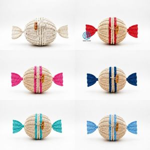 Panier à bonbons en rotin, plusieurs couleurs, panier cadeau Ramadan Aïd, support à friandises en forme de bonbon, couleur naturelle, vente en gros OEM ODM, meilleur prix - Product Image 6