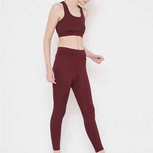 Ensemble de yoga sans couture personnalisé avec logo 2026 pour femmes, leggings taille haute et soutien-gorge de sport, vêtements de sport - Product Image 5