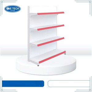 Estantería gondola de 4 niveles con respaldo liso, estantería metálica de exhibición Vietnam One Tech, ligera, con respaldo fijo, de instalación rápida. - Product Image 6